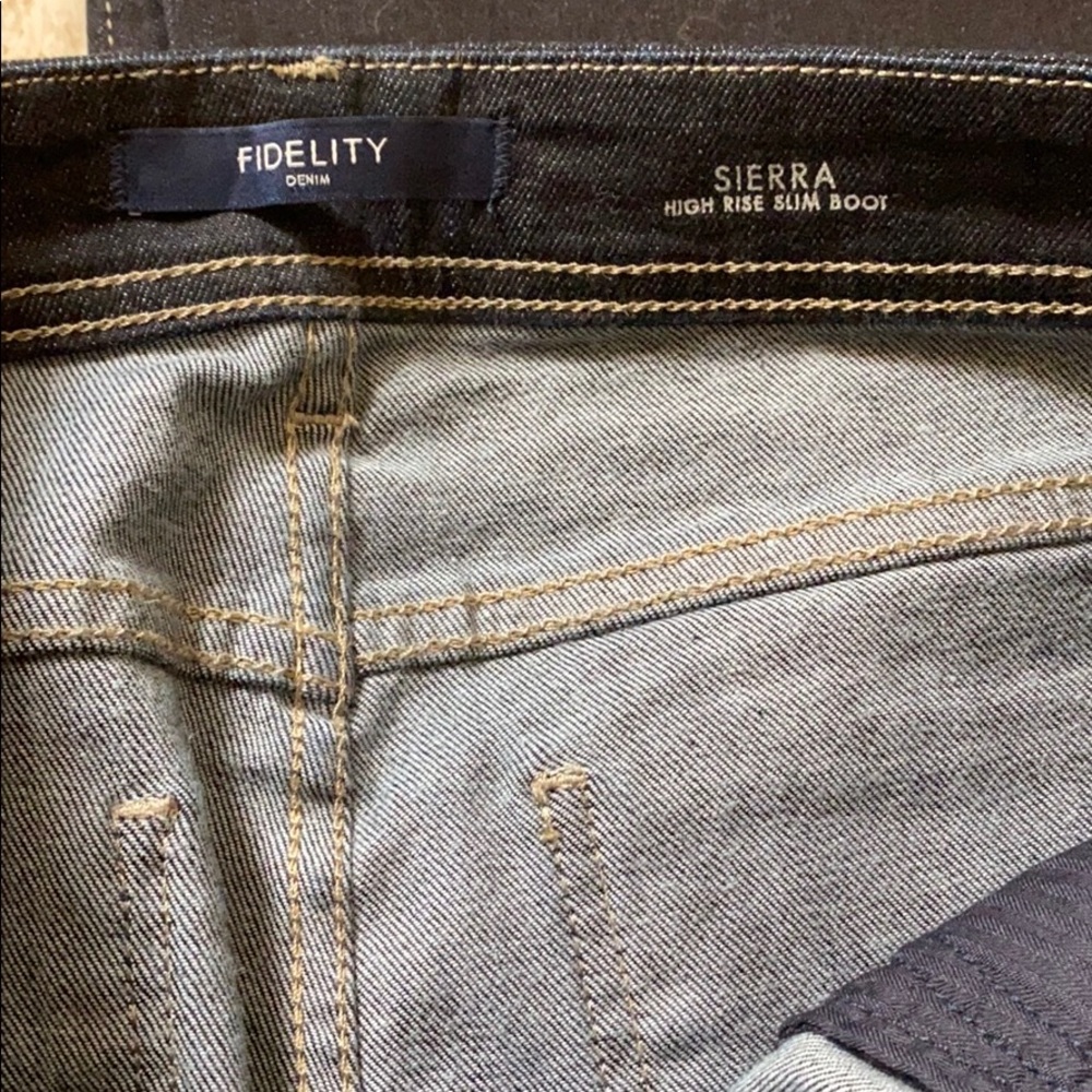 FIDELITY DENIM High Waist Slim Bootcut Jeans Size 31 - Picture 5 of 8